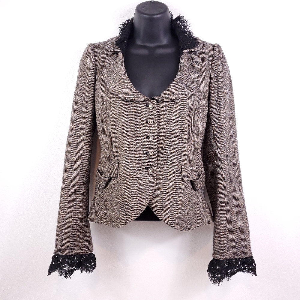 Rebecca Taylor Herringbone Blazer